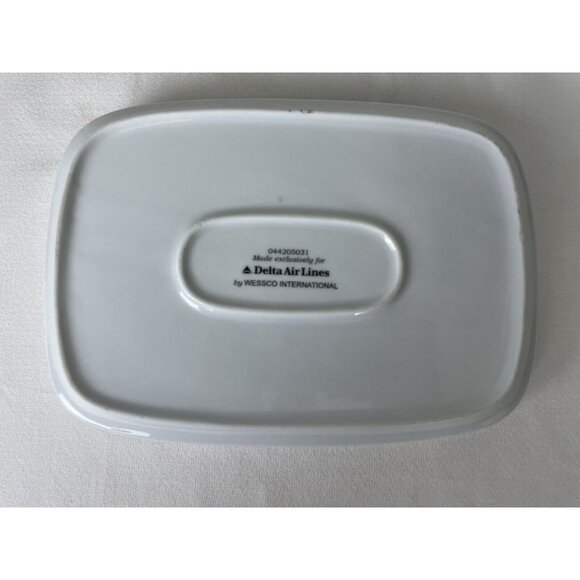 Vintage Delta Airlines 1st Class Platinum Band Serving Plate WESSCO Intl - Picture 4 of 6